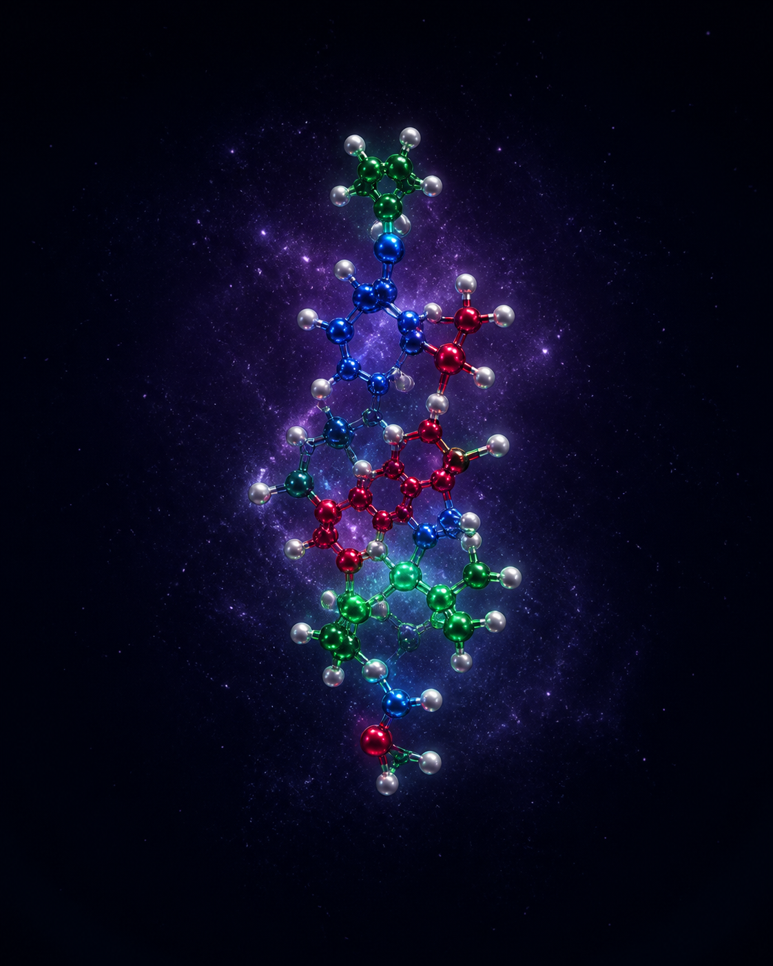 A colourful molecular form from the Cosmic Meta Molecules collection