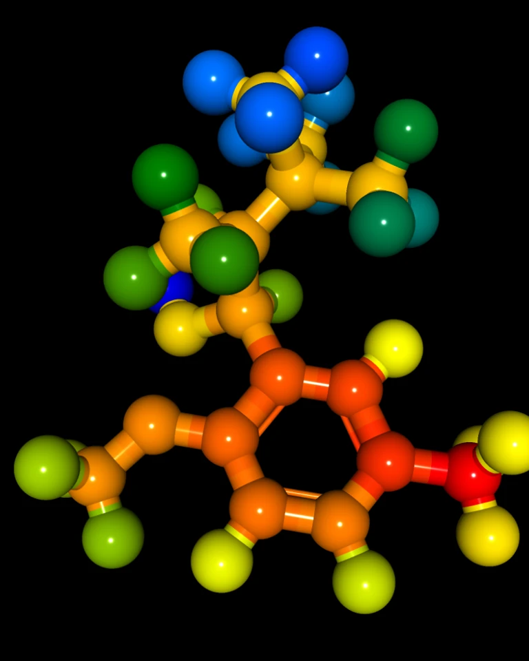 A colourful molecular form from the Cosmic Meta Molecules collection